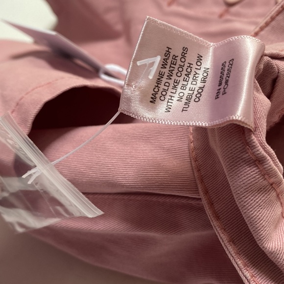 (A6) PISTOLA Tammy High Rise Trouser Short in Ash Rose High-rise, Size 29, NWT - Picture 9 of 13